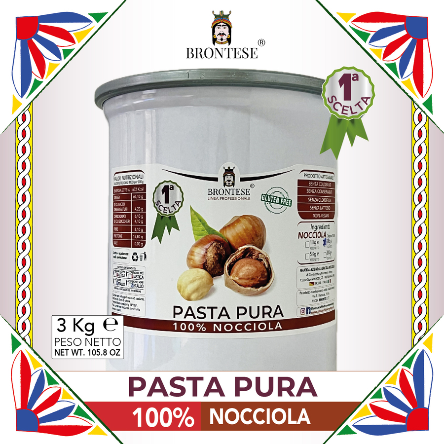 BOX 1 - PASTA PURA Nocciola - 3kg Pasta pura 100% nocciola - immagine 1